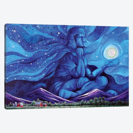 Beneath The Cloak Of Night Canvas Print #JLK12} by Jerry Lee Kirk Canvas Art