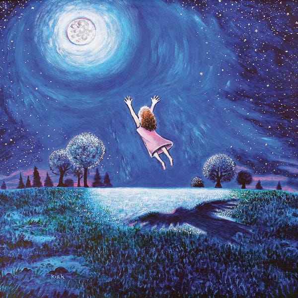 Imagination: Big Moon Hug by Jerry Lee Kirk