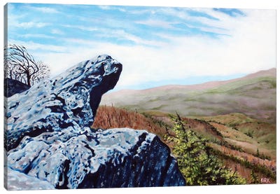Blowing Rock Canvas Art Print - Jerry Lee Kirk
