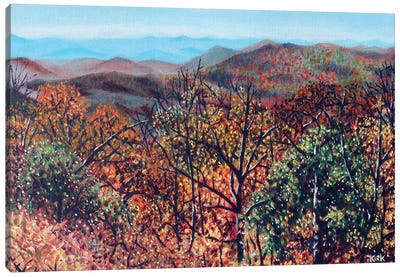 Blueridge Vista Canvas Art Print - Jerry Lee Kirk