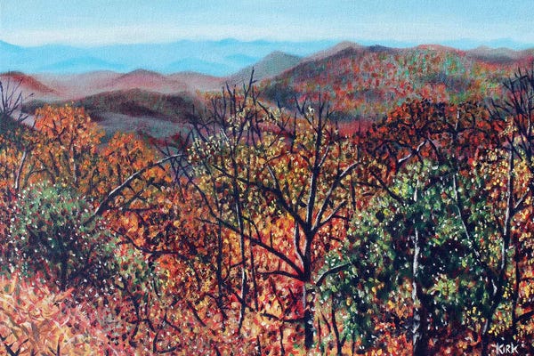 Hillsides: Blueridge Vista by Jerry Lee Kirk