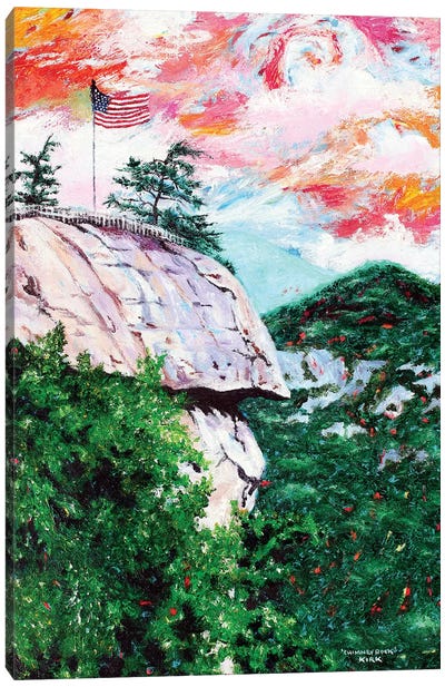 Chimney Rock Canvas Art Print - Jerry Lee Kirk