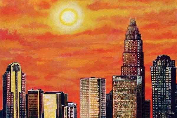 Jerry Lee Kirk: City In Golden Light by Jerry Lee Kirk