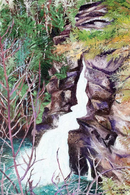 Linville Falls by Jerry Lee Kirk wall art