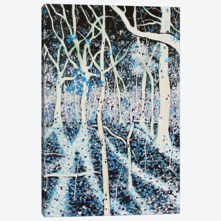 Moon Grants Shadows To Woods That Sing Canvas Print #JLK46} by Jerry Lee Kirk Canvas Artwork