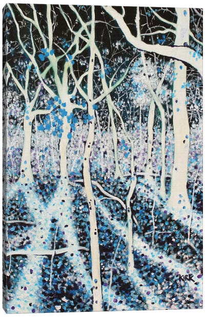 Moon Grants Shadows To Woods That Sing Canvas Art Print - Jerry Lee Kirk