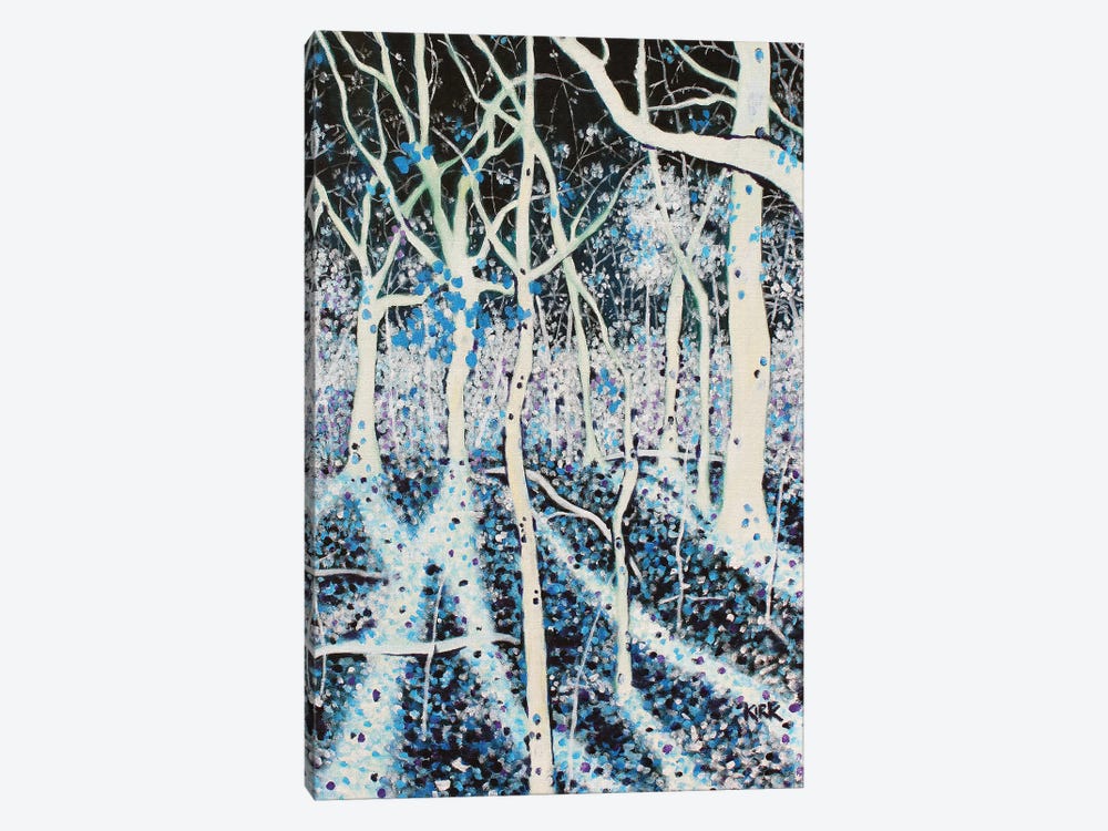 Moon Grants Shadows To Woods That Sing by Jerry Lee Kirk 1-piece Art Print