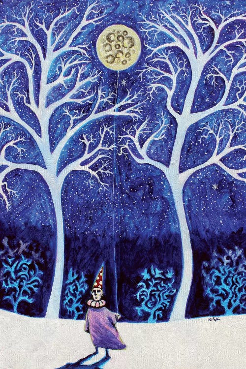 The Moon Is A Balloon Anchored To Promises Of The Night by Jerry Lee Kirk wall art