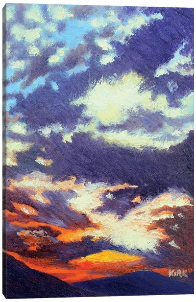 Mountain Sunset Canvas Art Print - Jerry Lee Kirk