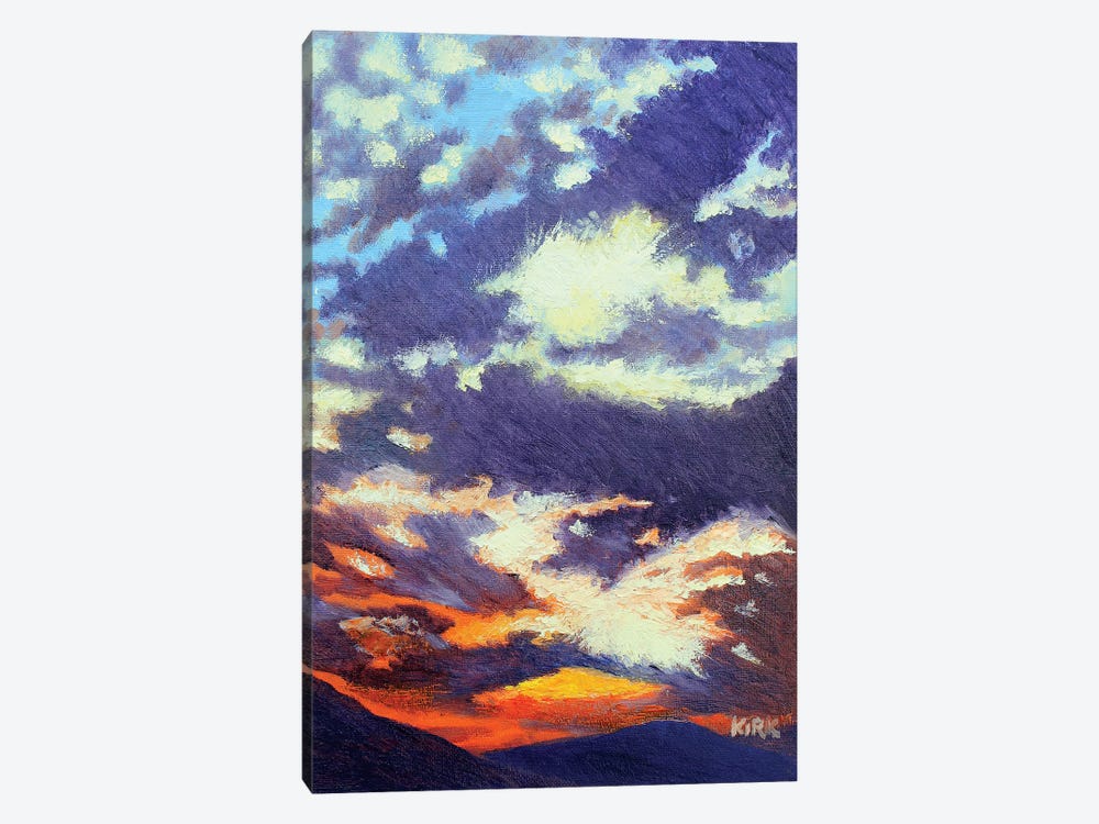 Mountain Sunset by Jerry Lee Kirk 1-piece Canvas Wall Art