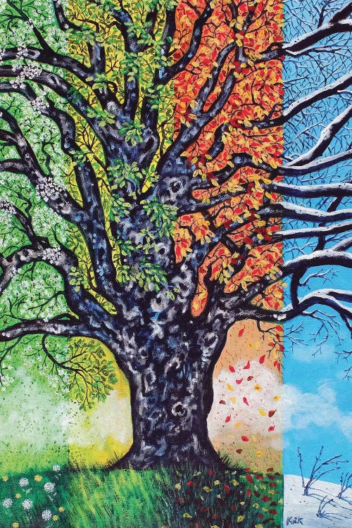A Tree For All Seasons by Jerry Lee Kirk wall art