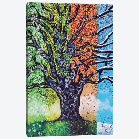 A Tree For All Seasons Canvas Print #JLK4} by Jerry Lee Kirk Canvas Art Print