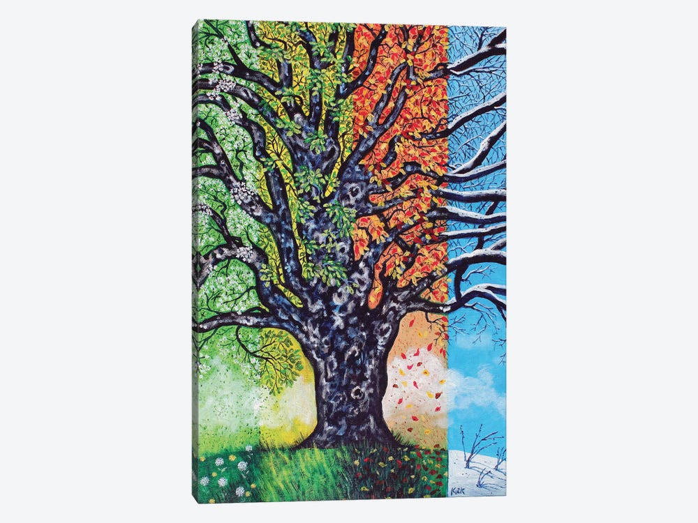 A Tree For All Seasons by Jerry Lee Kirk 1-piece Canvas Print