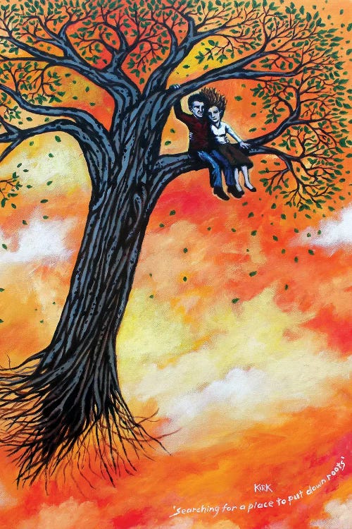 Searching For Place To Put Down Roots by Jerry Lee Kirk wall art