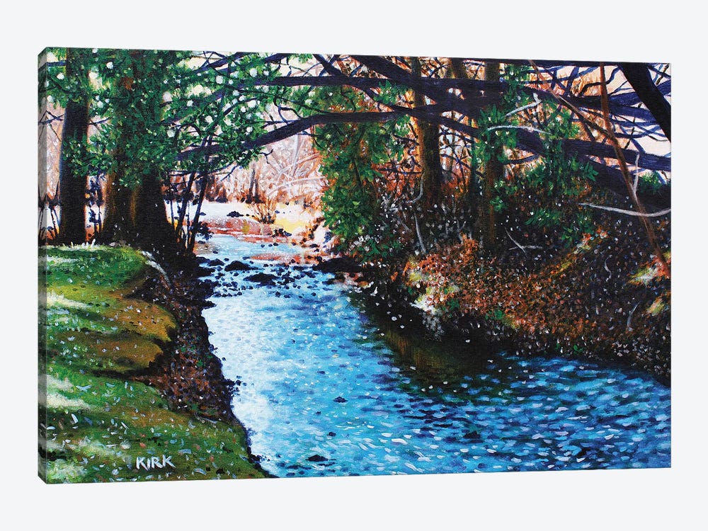 Slow Pull Of An Easy River by Jerry Lee Kirk 1-piece Canvas Wall Art