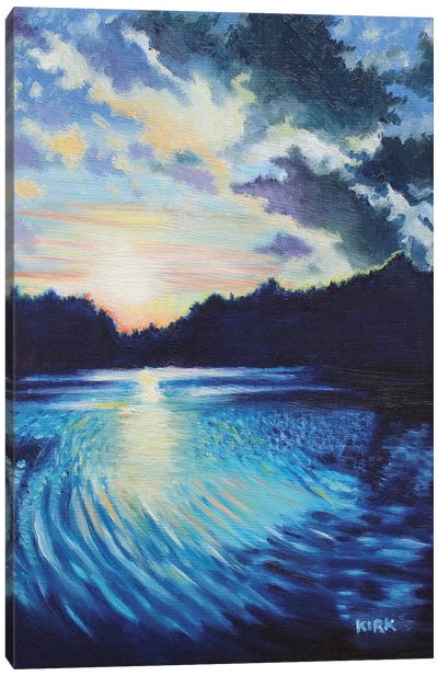 Sunset On Chetola Canvas Art Print - Calm Art