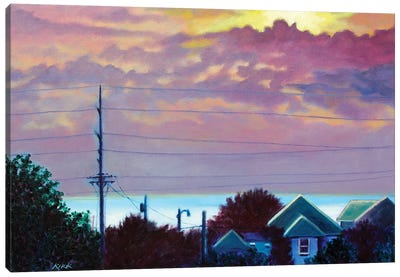 Sunset Over Pamlico Sound Canvas Art Print