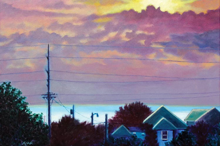 Sunset Over Pamlico Sound by Jerry Lee Kirk wall art