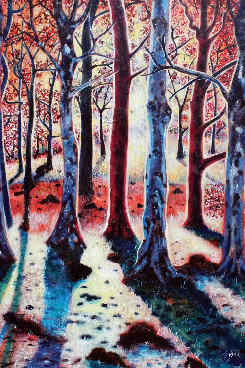 Sunset Woods by Jerry Lee Kirk wall art