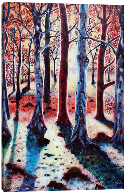Sunset Woods Canvas Art Print - Jerry Lee Kirk