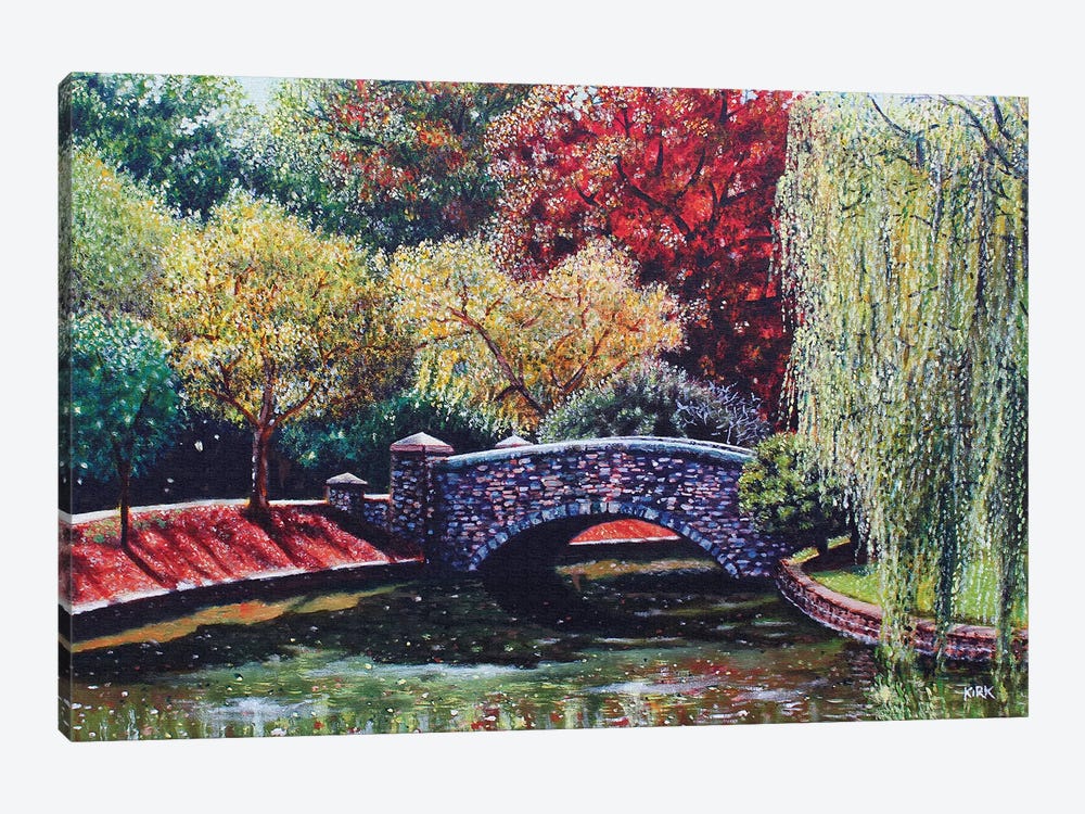 The Bridge At Freedom Park by Jerry Lee Kirk 1-piece Canvas Artwork