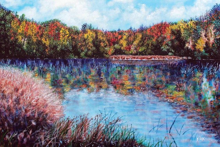 The Lake At Crowders Mountain by Jerry Lee Kirk wall art