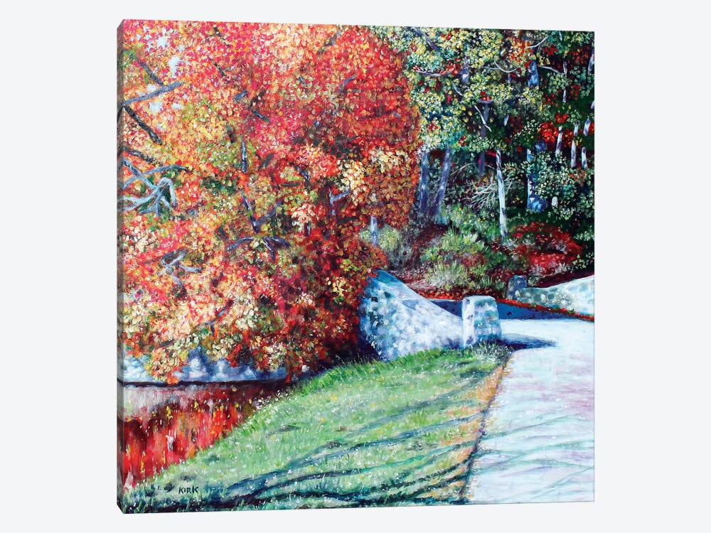 Autumn Blaze by Jerry Lee Kirk 1-piece Canvas Wall Art