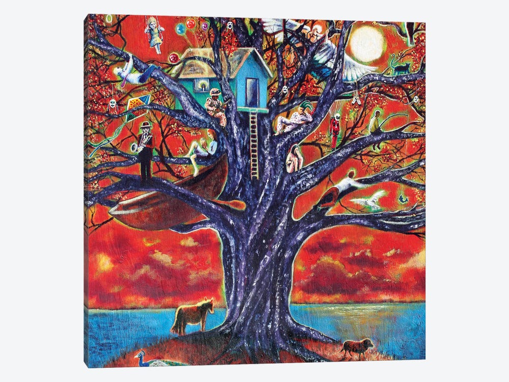 Tree Of Life, Death, & Everything In-Between by Jerry Lee Kirk 1-piece Canvas Art Print