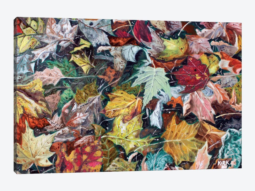 Autumn Debris by Jerry Lee Kirk 1-piece Canvas Wall Art