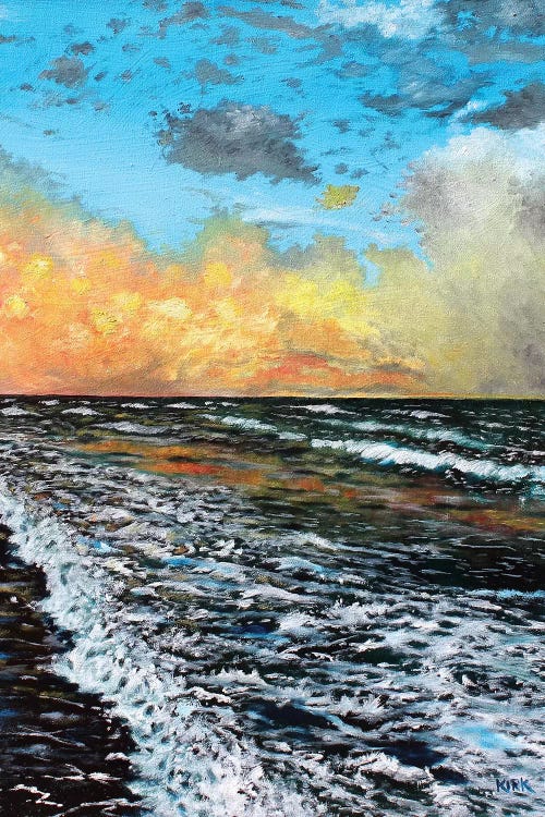 Ocean Sunset by Jerry Lee Kirk wall art