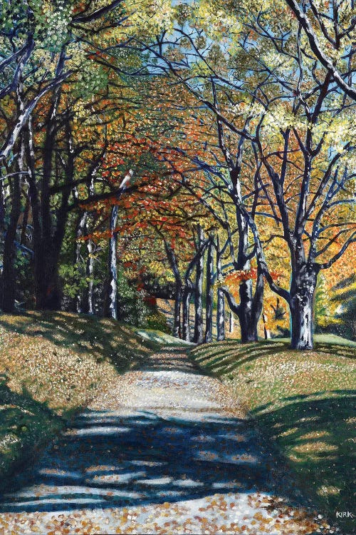 Autumn Trail by Jerry Lee Kirk wall art
