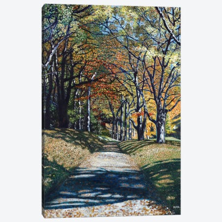 Autumn Trail Canvas Print #JLK9} by Jerry Lee Kirk Canvas Artwork