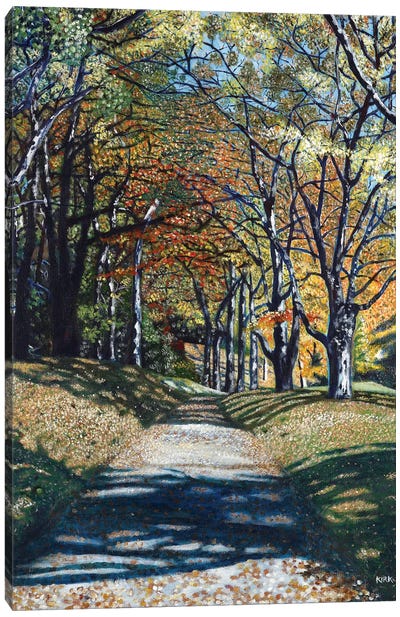 Autumn Trail Canvas Art Print - Trail, Path & Road Art