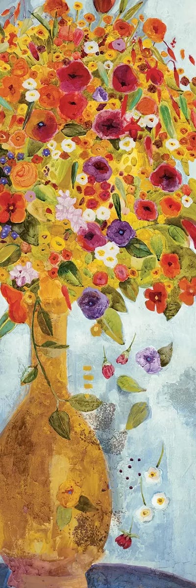 Exuberance II by Jill Martin multi panel art