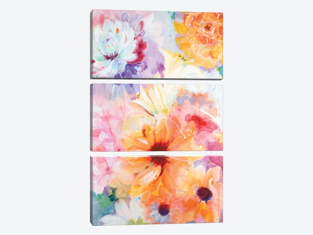 Floral Array by Jill Martin 3-piece Art Print