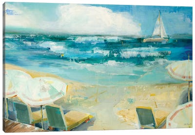 Seaside Harbor I Canvas Art Print - Tropical Beach Art