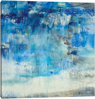 Summer Storm Canvas Art Print - Pantone 2020 Classic Blue