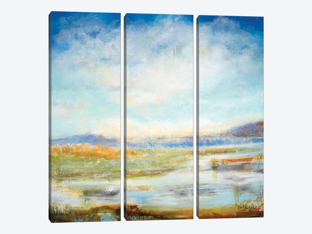 Wetlands II by Jill Martin 3-piece Canvas Print