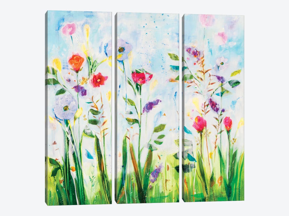 Looking For Sparrows by Jill Martin 3-piece Canvas Wall Art