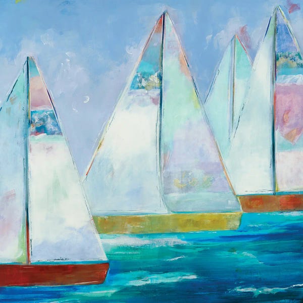 Nautical Living Room: Heading Out by Jill Martin