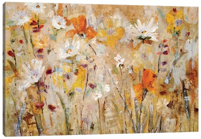 Jostle Canvas Art Print - Abstract Floral & Botanical Art