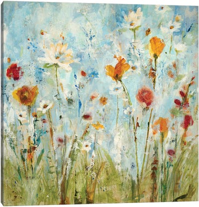 Jounce Canvas Art Print - Wildflowers