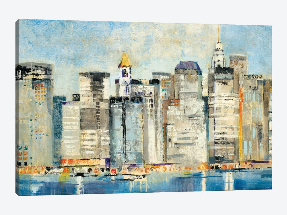 Waterfront Skyline by Jill Martin 1-piece Canvas Print