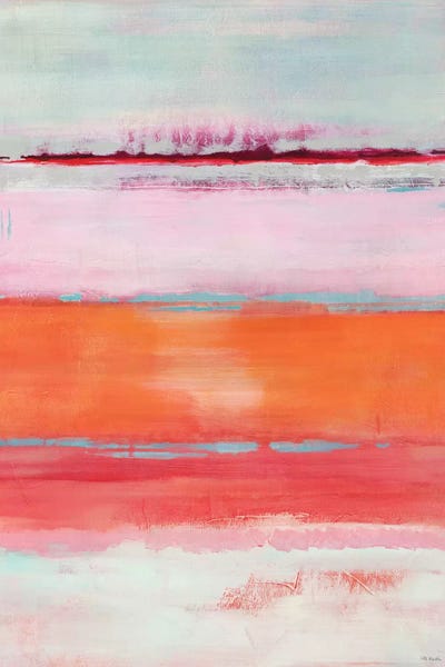 Large Modern Art - Canvas Prints: Persimmon Jump by Jill Martin
