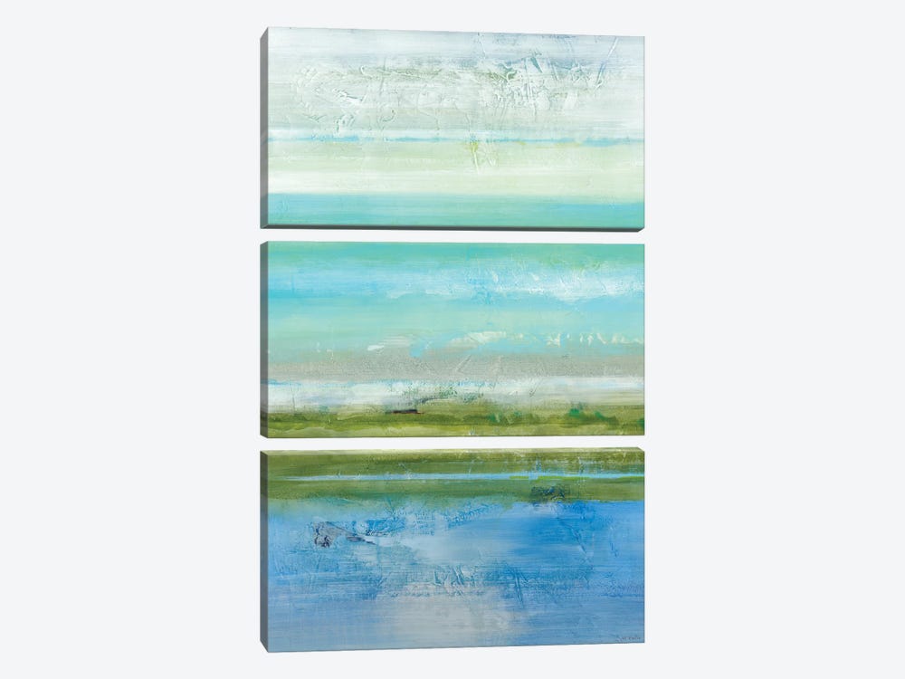 Azure Bound by Jill Martin 3-piece Canvas Print
