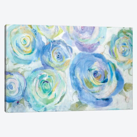 Blue Roses Canvas Print #JLL95} by Jill Martin Canvas Art