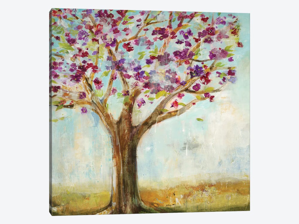 Burgundy Tree by Jill Martin 1-piece Canvas Art