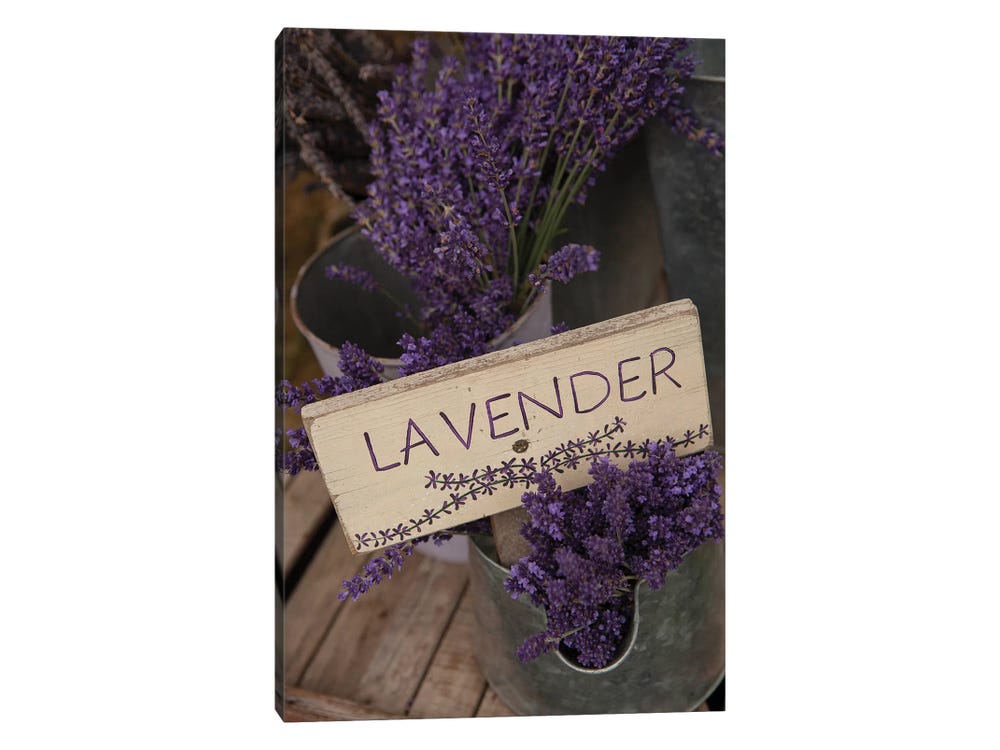Lavender Wall Art Print, Dried Lavender Farmhouse Print, Rustic