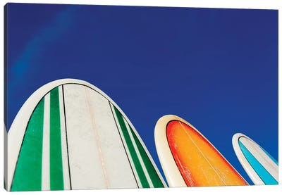 Mexico, Baja California, Baja de Sur, Cerritos Beach, surfboard rental shop. Canvas Art Print - Mexico Art