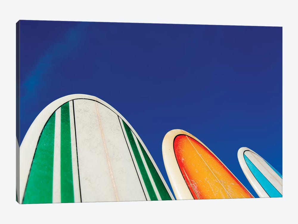 Mexico, Baja California, Baja de Sur, Cerritos Beach, surfboard rental shop. by Merrill Images 1-piece Canvas Art Print